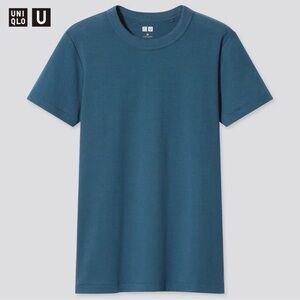 Uniqlo Womens Blue Short Sleeve Tee Cotton Classic Crew Neck Casual XS